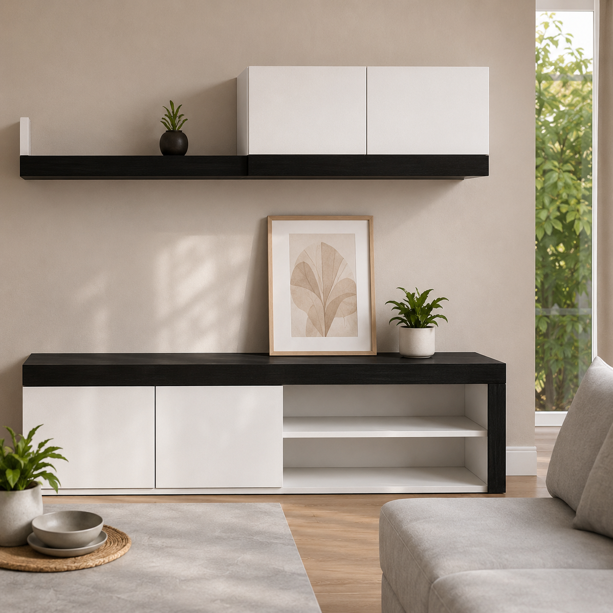 Pack Completo de Mesa + Sofá + Salón Comedor