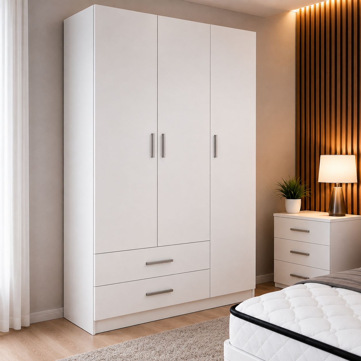 Pack Completo Habitación (armario+mesita+canapé+colchón y cabezal)