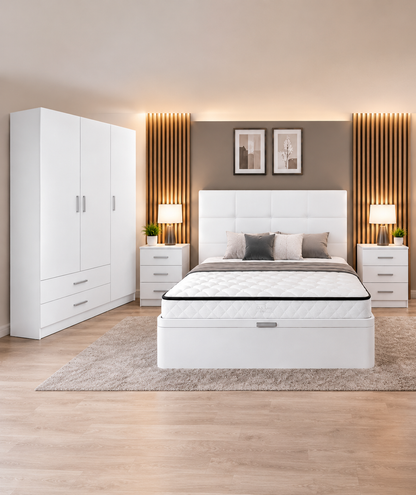 Pack Completo Habitación (armario+mesita+canapé+colchón y cabezal)